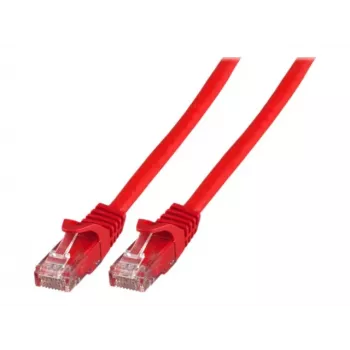 Cablu patch EFB K8110RT.5 Cat.5e U/UTP LSZH CCA, RJ45, roșu, 5m