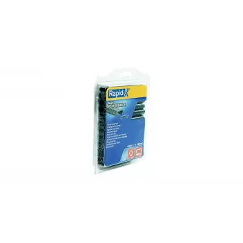 Capse inel pentru gard RAPID TOOLS VR22, acoperite cu plastic gri, oțel zincat, 1000 bucăți 5001333