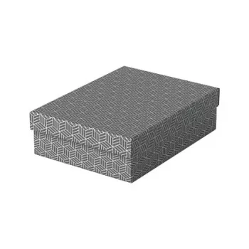 Cutie de depozitare și cadou Esselte Home M, set de 3, gri, carton ondulat 100% reciclat, capac detașabil 628285