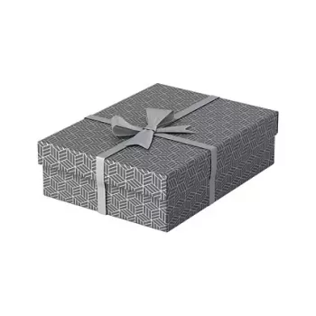 Cutie de depozitare și cadou Esselte Home M, set de 3, gri, carton ondulat 100% reciclat, capac detașabil 628285