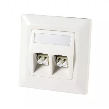 Set cadru din fibră optică EFB ET-25085FO pentru 2x E2000, SC Simplex, LC Duplex, RAL 9010