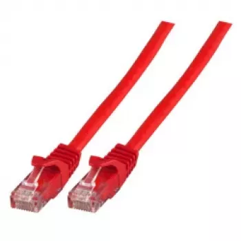 Cablu patch EFB K8110RT.30 Cat.5e U/UTP LSZH CCA, RJ45, roșu, 30 m