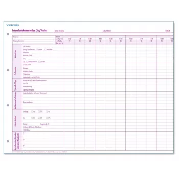 Formulare BOI documentare îngrijire intensivă ambulatorie, 50 file 9206-00428