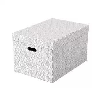 Esselte Home Storage Box L, Set of 3, White, 628286
