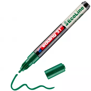 Marker pentru vopsea edding 51 EcoLine, verde, 1-2 mm 4-51-004