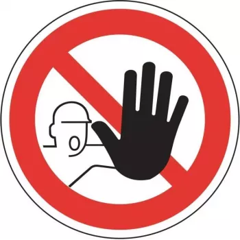 HEIN Industrieschilder 2209 Prohibition Sign - Access for Unauthorized Persons Forbidden, Plastic, 200 x 300 mm, ASR A1.3/DIN EN ISO 7010