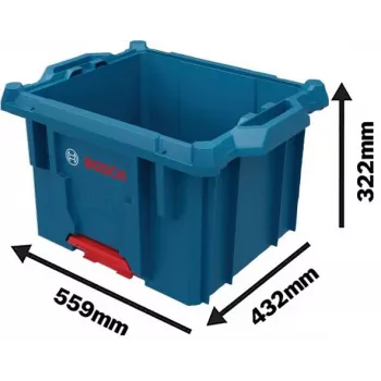 Ladă Bosch Professional L-BOXX Contractor 1600A037E2, 559 x 432 x 322 mm, albastru/negru