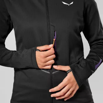 Jachetă fleece damă Salewa Pedroc PL 3, negru, XXS