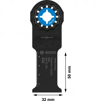 Lamă de ferăstrău pentru tăiere în adâncime Bosch Professional Starlock AIZ 32 AIB, 32 x 50 mm, bimetal 2608669077