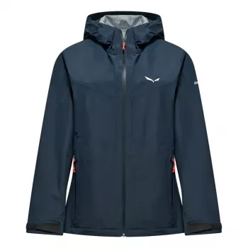 Salewa Puez Aqua 4 PTX 2.5L Jacket Women's - Navy Blazer - 36 (S)