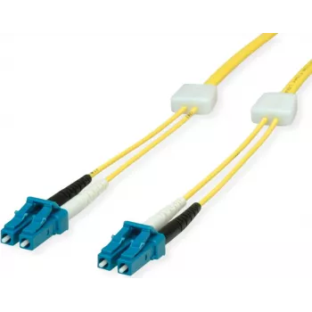 Cablu patch din fibră optică EasyLan LC monomod duplex OS2 9/125µm galben 3m LSD02200030