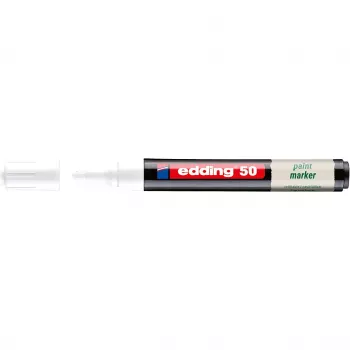 Marker de vopsea Edding 50 EcoLine alb 2-3 mm 4-50-049