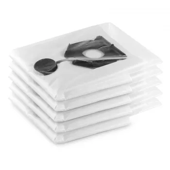 Sac de filtru de siguranță Kärcher Professional 2.889-183.0, pachet de 5, vlies alb, pentru NT 30/1, NT 35/1, NT 40/1, NT 45/1, NT 50/1
