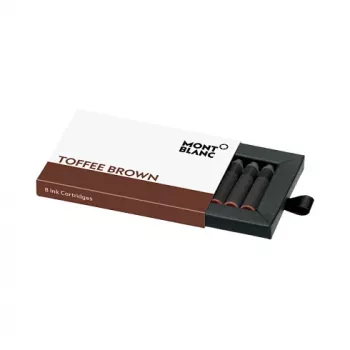 Cartușe de cerneală Montblanc Toffee Brown pentru stilouri, pachet de 8 (105189)