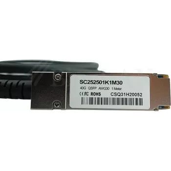Cablu direct attach QSFP+ BlueLAN, 40GBASE-CR4, Ethernet/InfiniBand QDR, 28 AWG, 5 m, compatibil cu H3C LSWM1QSTK5 LSWM1QSTK5-BL