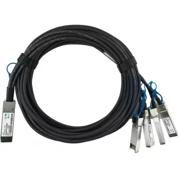 Cablu DAC breakout pasiv din cupru QSFP28 la 4x SFP28 BlueLAN 980-9I48H-00C003 compatibil, 3 m, 100G la 4x25G 980-9I48H-00C003-BL