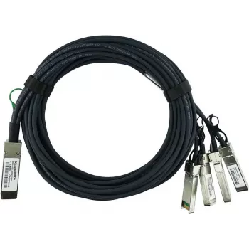 Cablu pasiv Direct Attach Breakout BlueLAN LSWM1QSTK3-BL 40GBASE-CR4 QSFP la 4x10GBASE-CR SFP+, 1m, AWG30
