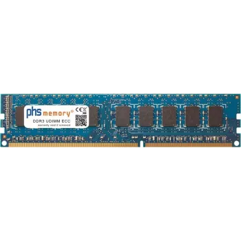 Memorie PHS-memory 8 GB DDR3 ECC UDIMM 1333MHz PC3-10600 CL9 2Rx8 240-pin pentru Supermicro X9SCL+-F -B SP331581