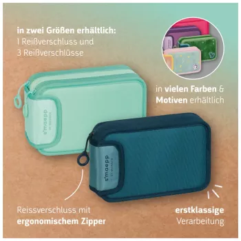 Penar umplut BRUNNEN s'maepp Sweet Unicorn, roz pastel/verde, 16 piese, 20,0 x 4,5 cm 104942001