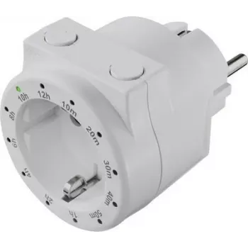 Priza temporizator digitală Sygonix SY-4499402 cu program zilnic, 3500 W, funcție START/STOP și numărătoare inversă