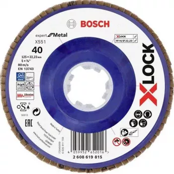 Disc de tăiere Bosch Accessories 2608619815 Expert for Metal X-LOCK, 125 mm x 1,0 mm x 22,23 mm