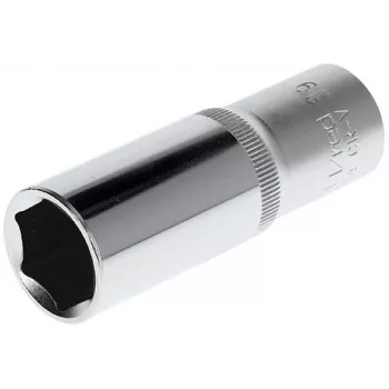 Cheie tubulară lungă hexagonală GEDORE red 1/2 inch cu acționare 19 mm, lungime 77 mm, crom-vanadiu R61001914