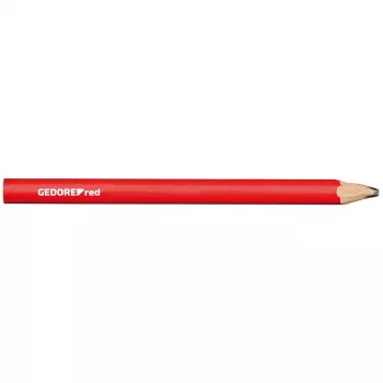 Set de 12 creioane de dulgher Gedore RED 3301432, ovale, roșii, 175 mm