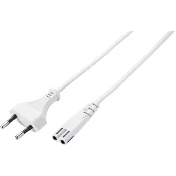Cablu de alimentare alb Sygonix SY-5044236 3m Schuko la IEC C13