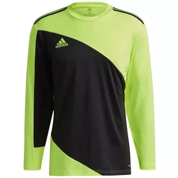 Tricou de portar pentru bărbați adidas Squadra 21 cu mânecă lungă negru/Semi Solar Slime mărimea L GN5795