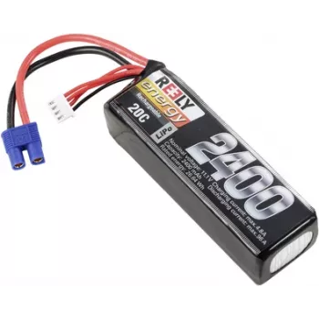 Reely LiPo Battery Pack 11.1V 2400mAh 3S 20C Softcase EC3 (RE-7853469)