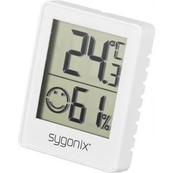 Termo-higrometru digital Sygonix SY-5267052 alb