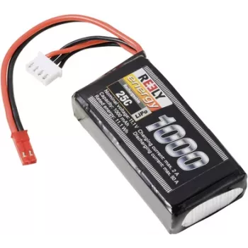 Reely LiPo Battery Pack 11.1V 1000mAh 3S 25C Softcase BEC (RE-7845957)