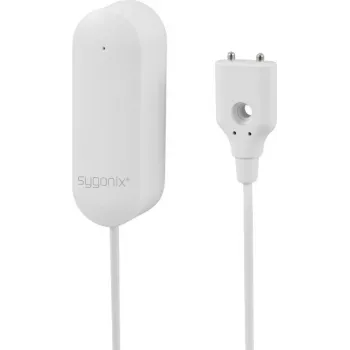 Detector Wi-Fi de scurgeri de apă Sygonix SY-6515318 cu control prin aplicație, alimentat cu baterii, alb