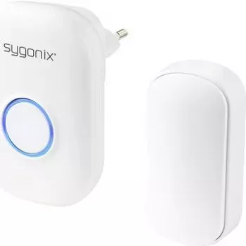 Set complet sonerie fără fir Sygonix SY-5225388, fără baterie, cu lumină intermitentă