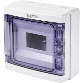 Mic distribuitor de suprafață Sygonix SY-5491852, 8 module, 1 rând, alb