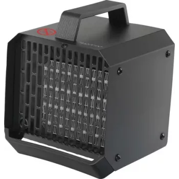 Aerotermă ceramică PTC Sygonix SY-6735636 500 W pentru încăperi până la 10 m², negru
