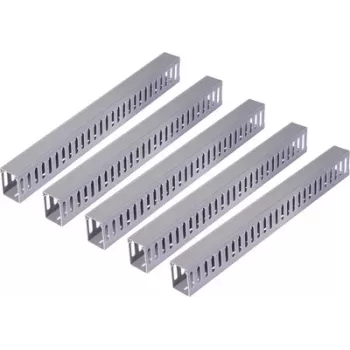 Canal de cablu PVC gri Sygonix SY-6801170 40x40mm 2m