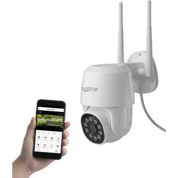 Cameră IP PTZ WLAN Sygonix SY-4760960 Full HD cu panoramare/înclinare, viziune nocturnă și audio bidirecțional