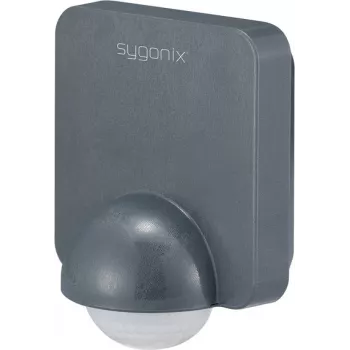 Detector de mișcare PIR de perete Sygonix SY-5836536 360° cu releu gri închis IP54
