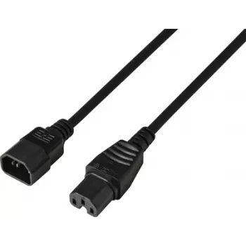 Cablu de alimentare Sygonix SY-7154268 CEE 7/7 la IEC C13 3 m negru