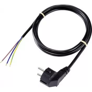 Cablu de alimentare Sygonix SY-5043478 CEE 7/7 la IEC C13 2 m negru