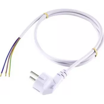 Cablu de racord Sygonix SY-5043486 CEE 7/7 la IEC C13 alb 1,5 m
