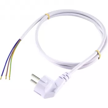 Cablu de racord Sygonix SY-5043486 CEE 7/7 la IEC C13 alb 1,5 m
