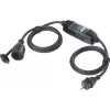 Prelungitor cu dispozitiv portabil de protecție diferențială Sygonix SY-6052178 PRCD 230 V/AC 3 m negru IP44