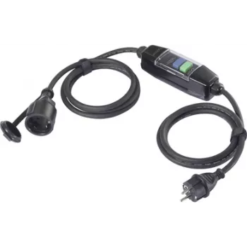 Prelungitor cu dispozitiv portabil de protecție diferențială Sygonix SY-6052178 PRCD 230 V/AC 3 m negru IP44