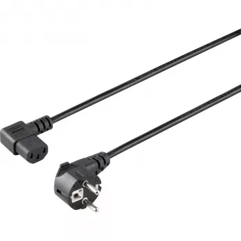 Cablu de alimentare pentru aparate reci Sygonix SY-5042718 CEE 7/7 la IEC C13, 1,5 m, negru