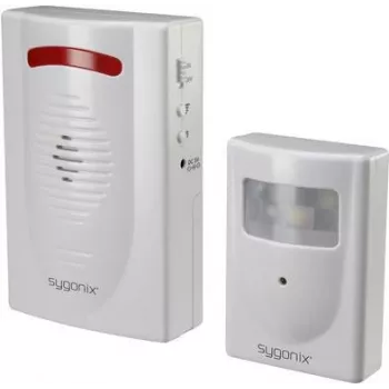 Detector de mișcare PIR Sygonix SY-5045276 cu alarmă de 120 dB și LED