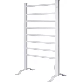 Suport de prosoape Sygonix de podea și de perete cu 2 bare, metal negru mat (SY-6796866)