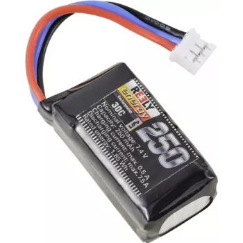 Reely LiPo Battery Pack 7.4 V 250 mAh 2S 30C Softcase Flat Connector (RE-7845954)