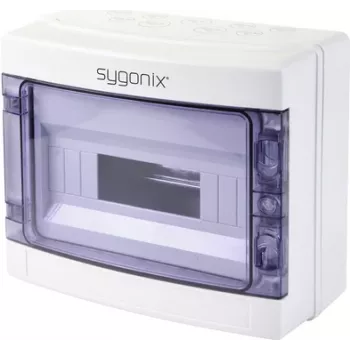Mic tablou de distribuție de suprafață Sygonix SY-5491854, 12 module, 1 rând, alb